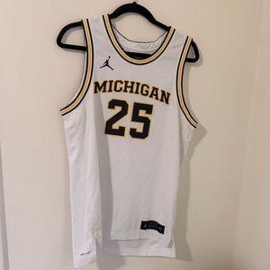 Jordan Michigan Basketball Jersey #25 - White CD3152-101